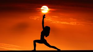 yoga retraite sunset